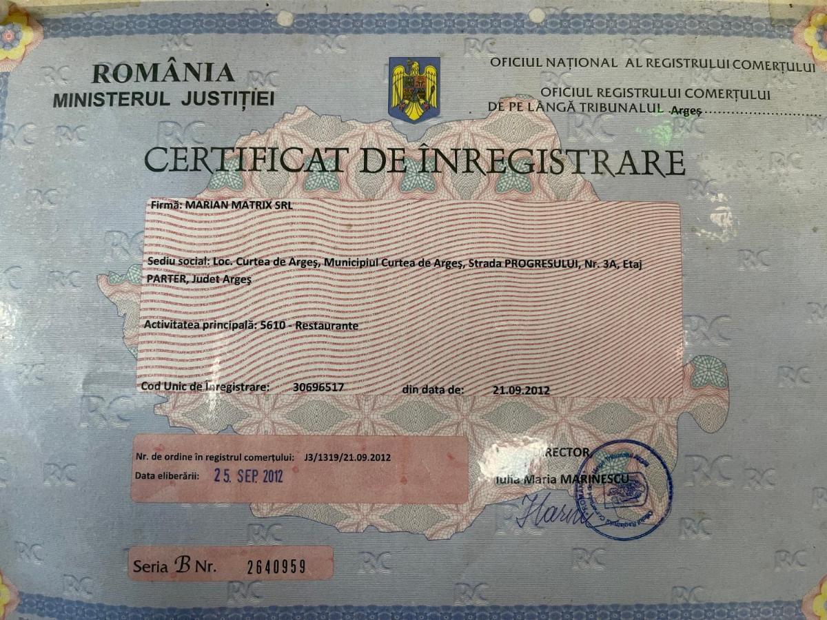 Pensiune Matrix Curtea de Argeş Exteriér fotografie
